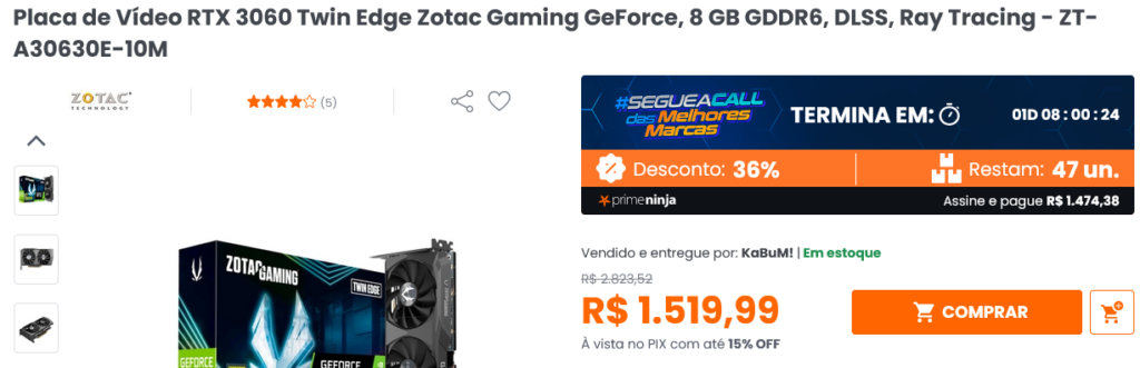 Seleção de placas de vídeo RTX 4060 Ti e fontes recomendadas - Mão de Vaca  Descontos - Cashback, Cupons e Promoções