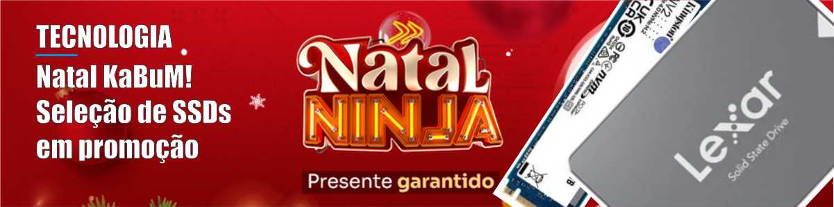 Natal KaBuM! – Seleção de SSDs em promoção